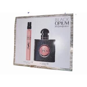 Yves Saint Laurent Black Opium, 1fl Oz- 0.33 fl Oz- 2 Piece Gift Set